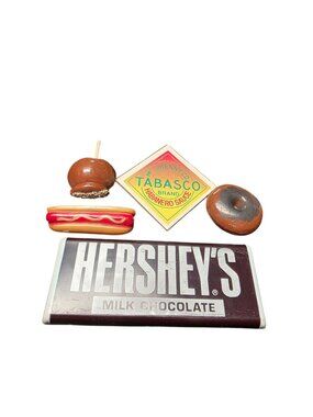 Food Themed Vintage Novelty Kitchen Magnets Lot